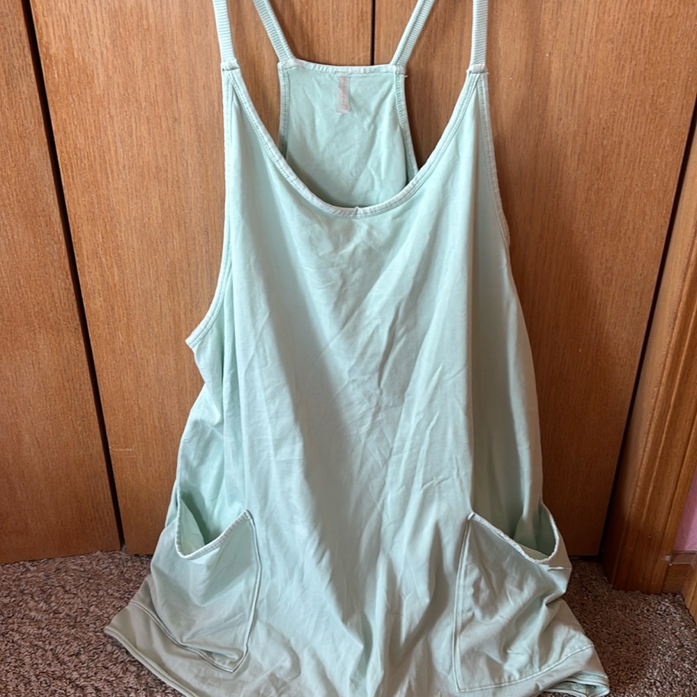 Free People Hot shot mini dress pistachio frosty